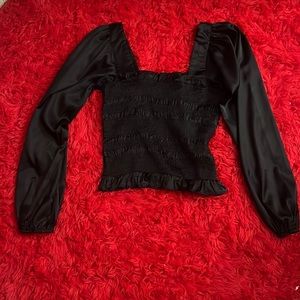 Long sleeve fitted top with flowy sleeves from Do+Be. Size medium